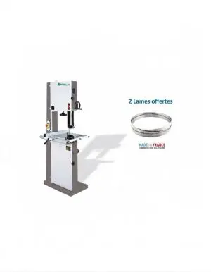 Scie à ruban Holzprofi HBS480 mono, 2 lames offertes largeur 10/25 mm 