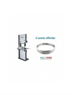 Scie à ruban Holzprofi HBS530 tri, 2 lames offertes largeur 10/25 mm 