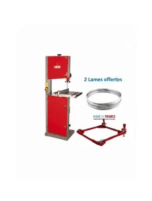 Scie à ruban Holzmann HBS400 Tri kit de déplacement inclus, 2 lames offertes largeur 6/15 mm 