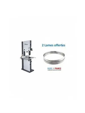 Scie à ruban Holzprofi HBS530 mono, 2 lames offertes largeur 10/25 mm 