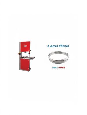 Scie à ruban Holzmann HBS610 Triphasé, 2 lames offertes largeur 10/25 mm
