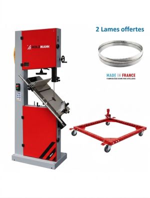 Scie à ruban Holzmann HBS450 Tri kit de déplacement inclus offert 2 lames 15/25 mm