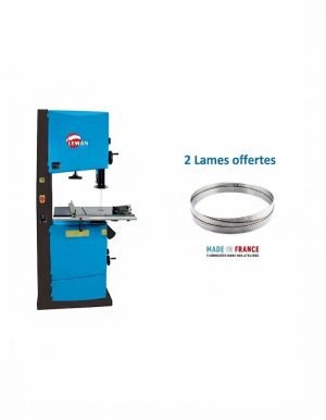 Scie à ruban Leman 470 mm tri, 2 lames offertes largeur 10/25 mm