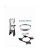 Scie à ruban Holzprofi HBS350 mono kit de déplacement inclus, 2 lames offertes largeur 6/15 mm 